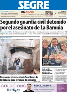 RESTAURAN EL CONVENTO DE SANT GUIM DE LA RABASSA PARA EL RODAJE DE PELÍCULAS