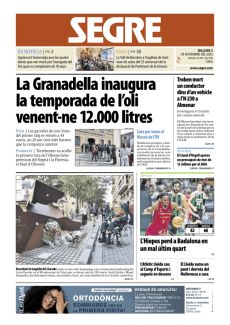 LA GRANADELLA INAUGURA LA TEMPORADA DE L’OLI VENENT-NE 12.000 LITRES