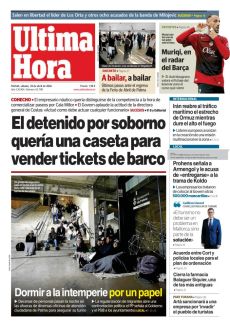 DORMIR A LA INTEMPERIE POR UN PAPEL