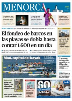 EL FONDEO DE BARCOS EN LAS PLAYAS SE DOBLA HASTA CONTAR 1.600 EN UN DÍA