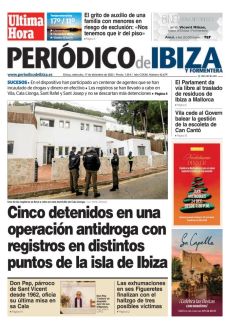CINCO DETENIDOS EN UNA OPERACIÓN ANTIDROGA CON REGISTROS EN DISTINTOS PUNTOS DE LA ISLA DE IBIZA